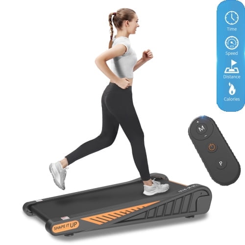Under Desk Walking Pad Treadmill with 8% Incline, 2.0HP Motor, Smart LCD Display, Remote Control, 280 lb Capacity, Compact Design