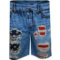 thumbnail image 1 of Under Disguise Mens Your Old Worn Out Favorite Jeans Americana Lounge Shorts (Large), 1 of 1