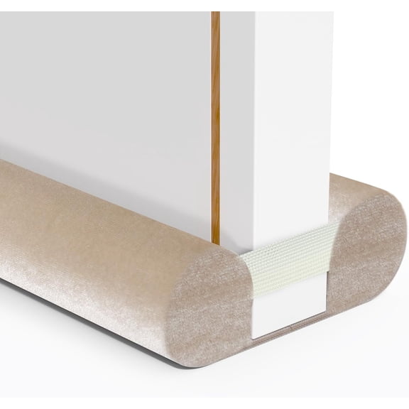 Under Door Draft Stopper, 28-32in, Beige