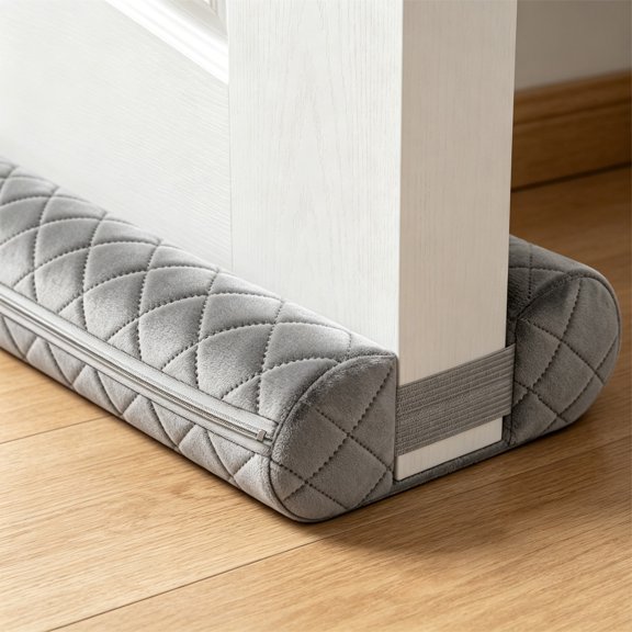 TSV Door Draft Stopper for Bottom of Door, 30"-36" Adjustable Door Sweep, Dual-Sided Under Door Gap Filler, Door Draft Blocker for Home & Apartment