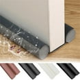 thumbnail image 1 of Under Door Draft Stopper 36in Weather Stripping Gap Stoppers Door Draft Guard Seal Sweep Adjustable for Bottom of Doors, Brown, 1 of 9