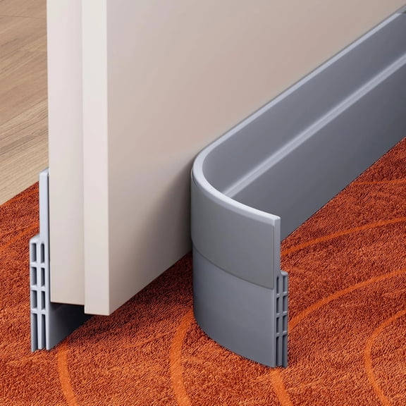 Under Door Draft Stopper Sweep for Exterior Interior Bottom Doors, Weather Stripping Door Seal Blocker Noise Cold Air Insulation