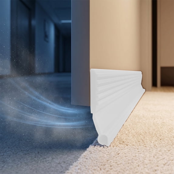 Under Door Draft Stopper Weather Stripping Door Sweep Gap Filler Noise Blocker Wind Guard For Bedroom AC Home Office Insulation