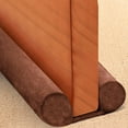 thumbnail image 1 of Under Door Draft Stopper Weather Stripping Gap Filler & Seal Adjustable 30"-36", Blocks Noise, Cold Air & Light, Coffee, 1 of 14