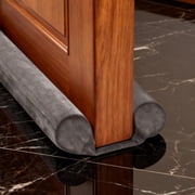 Under Door Draft Stopper for Bottom of Doors, Door Sweep Gap Filler Soundproof Weather Stripping Adjustable 30"-36", Gray