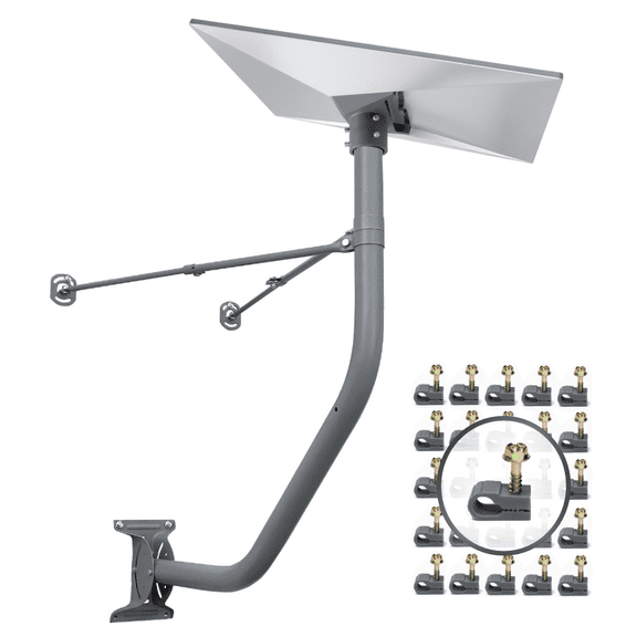Under Eave Mount Kit Compatible with Starlink Standard 4 and 4X Rectangular Dish