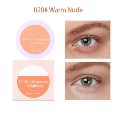 Under Eye Corrector Brightener Concealers for Older Women Dark Circles, Under Eye Cream Pot Concealer Full Coverage Peach Color Corrector Makeup, Nourishing Waterproof