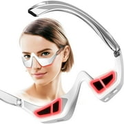 Under-Eye Red Light Therapy Device, Red Light Therapy Glasses Microcurrent Eye Massager Red Light Eye Mask for Eye Bags Dark Circles Puffiness Wrinkles Fine Lines