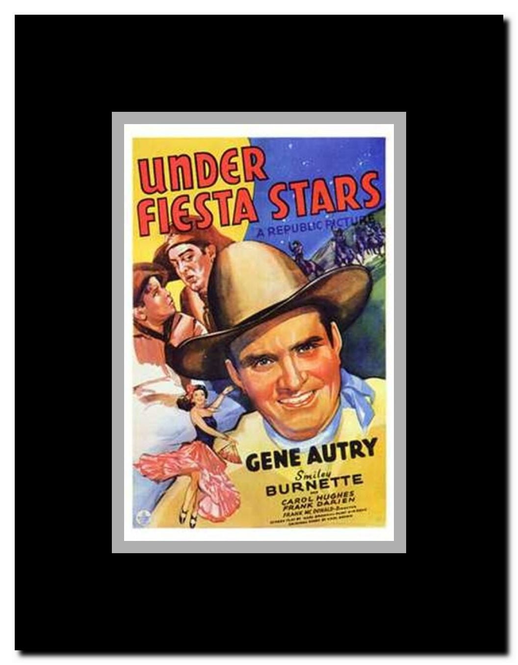Under Fiesta Stars Framed Movie Poster