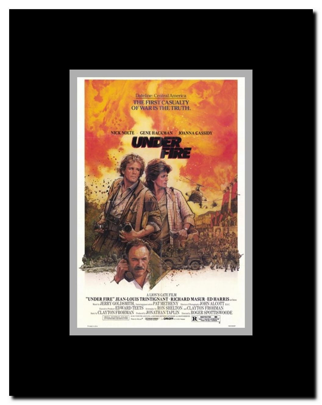 Under Fire Framed Movie Poster