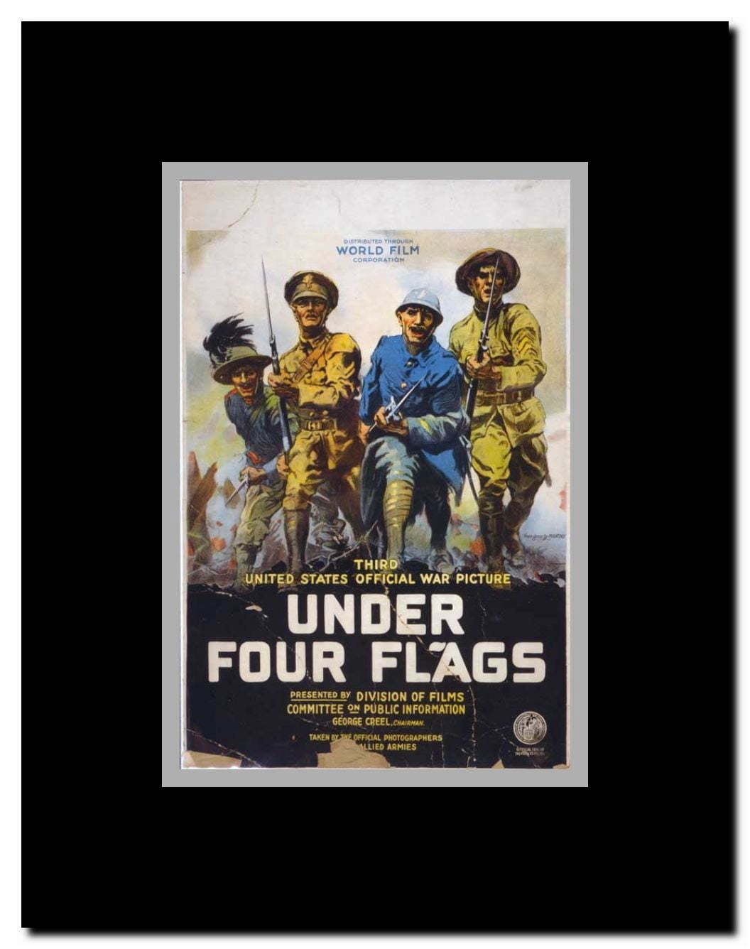 Under Four Flags Framed Movie Poster