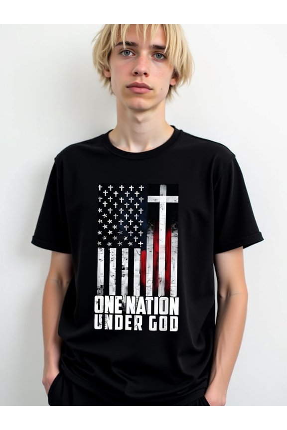 Under God American Flag Tee for men comfort colors tshirt black limited edition funny Perfect for exercise Basic Unisex Shirt Graphic Tee tshirts
