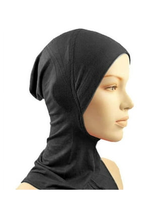 BESTOYARD Frauen Einstellbare Muslim Hijab Neck Cover Schal Haube Innere  Hijab Cap Full Cover Bone Lady Islamische Muslimische Kopfbedeckung (35x24  cm, Schwarz) : : Fashion