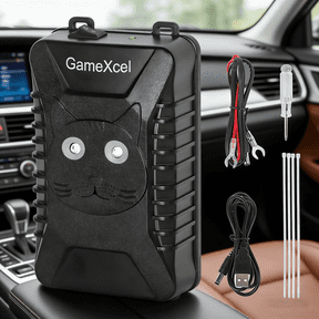 Under Hood Rodent Repeller for Car, Ultrasonic Mouse Deterrent with LED Strobe Light, Battery Powered for Vehicle Engine, Truck, RV, Garage