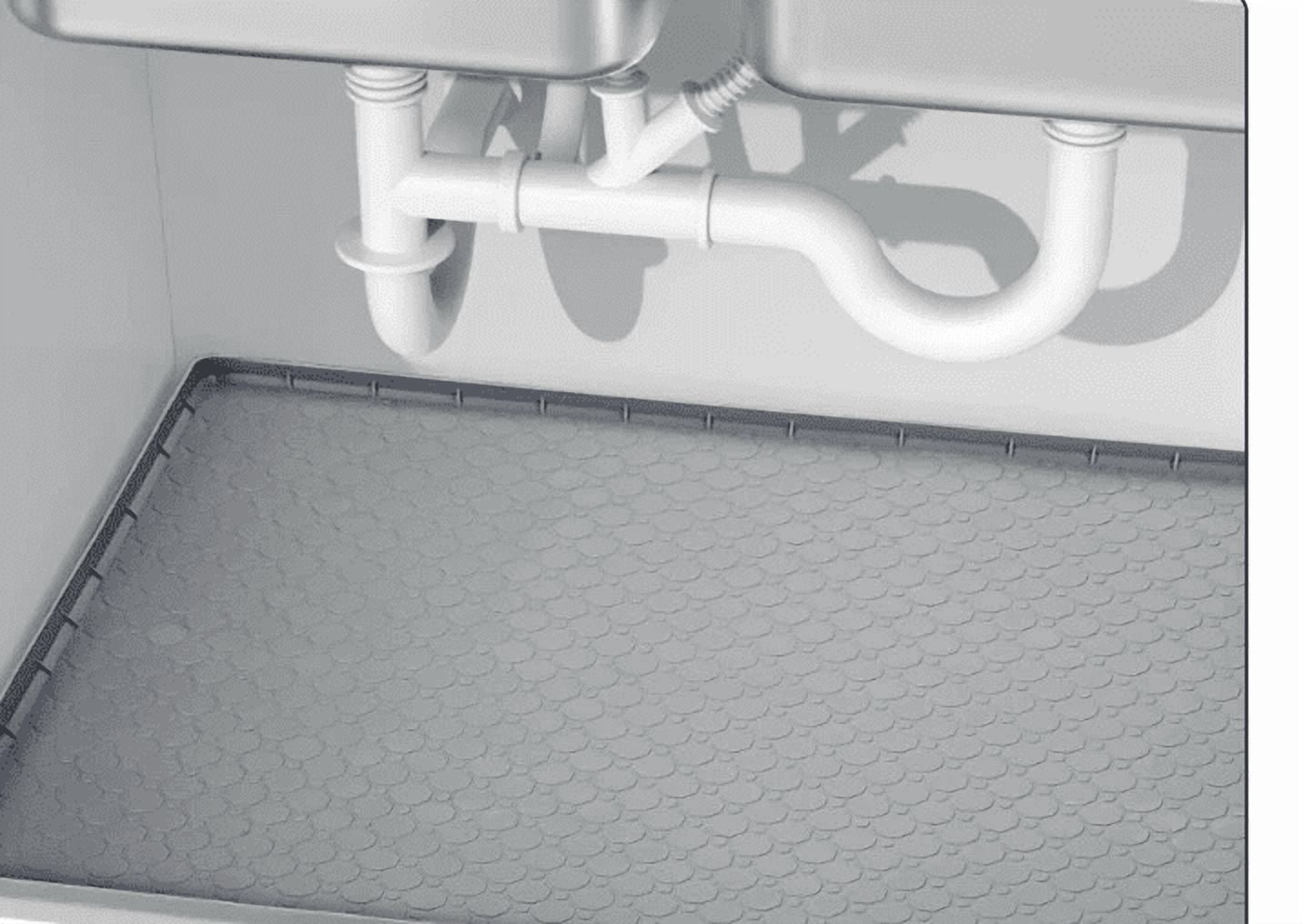 Under Kitchen Sink Mat (34x 22) Silicone Waterproof Mat