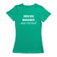 thumbnail image 1 of Under New Management Just Married Matching Couple Women's T-shirt, 1 of 2