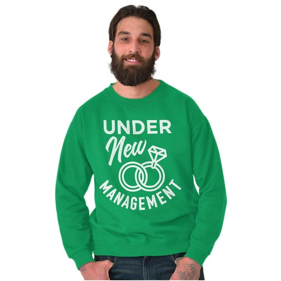 Under New Management Newlywed Bride Sweatshirt for Men or Women Brisco Brands S