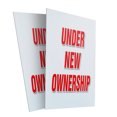 thumbnail image 1 of Under New Ownership (2-PACK) 24" x 36" Plastic Signs | Sign Insert 4mm Corrugated Plastic Signs Storefront Window Poster, 1 of 2