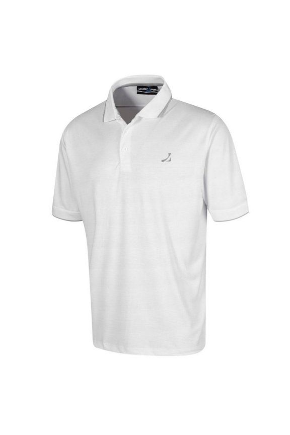 Mens Waffle Knit Polo Shirt