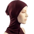 thumbnail image 1 of Under Scarf Hat Cap Bone Bonnet Ninja Hijab Islamic Neck Cover Muslim Hat L38, 1 of 5
