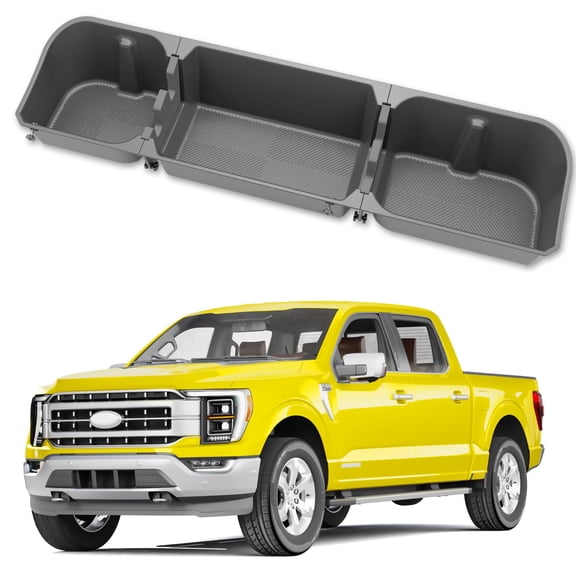 Under Seat Storage Box for Ford F150 F-150 2015-2026 SuperCrew/Crew Cab
