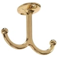 thumbnail image 1 of Under Shelf Coat Hook, Brass - Pack of 2, 1 of 1
