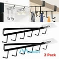 thumbnail image 1 of Under Shelf Coffee Cup Mug Holder Hanger Storage Rack Cabinet 12 Hooks Kitchen, 1 of 5