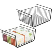Under Shelf Storage Basket,Casewin Hanging Basket Organiser for Kitchen Cupboards, Cabinets, Shelves, Low Furniture (1 Pack Black)