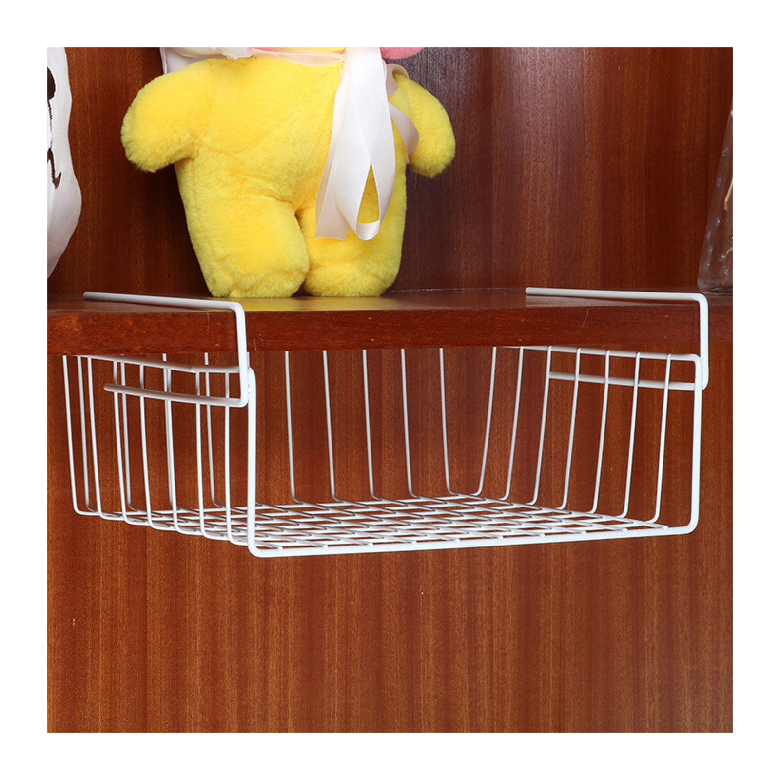 Under Shelf Table Storage Basket Rack Desk Wire Hanging Rack
