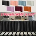 thumbnail image 1 of Under Sink Curtain for Closet, 27 Inch Privacy Short Cabinet Curtain Self Stick Adhesive Desk Skirt for Kitchen Classroom, Red, 2 Pack, 1 of 9