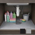 thumbnail image 1 of Under Sink Mat – Kitchen Cabinet Liner | NonSlip Silica , LeakProof, Easy Clean, Raised Edge, Drip Tray | Bathroom Use | 27.59 x 22 in, 1 of 7