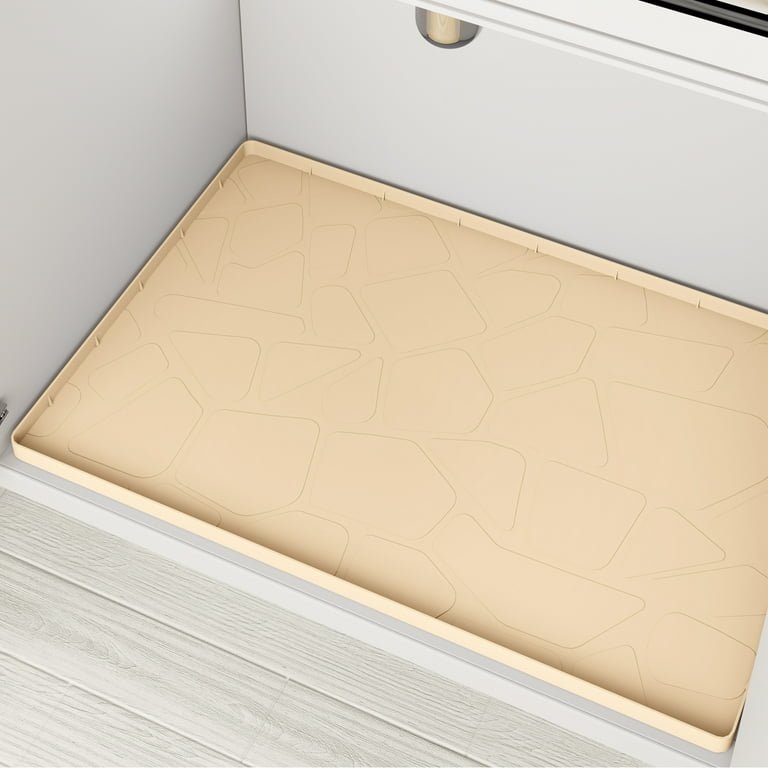 Under Sink Mat Waterproof Kitchen Sink Silicone Pad ,34x22 Under