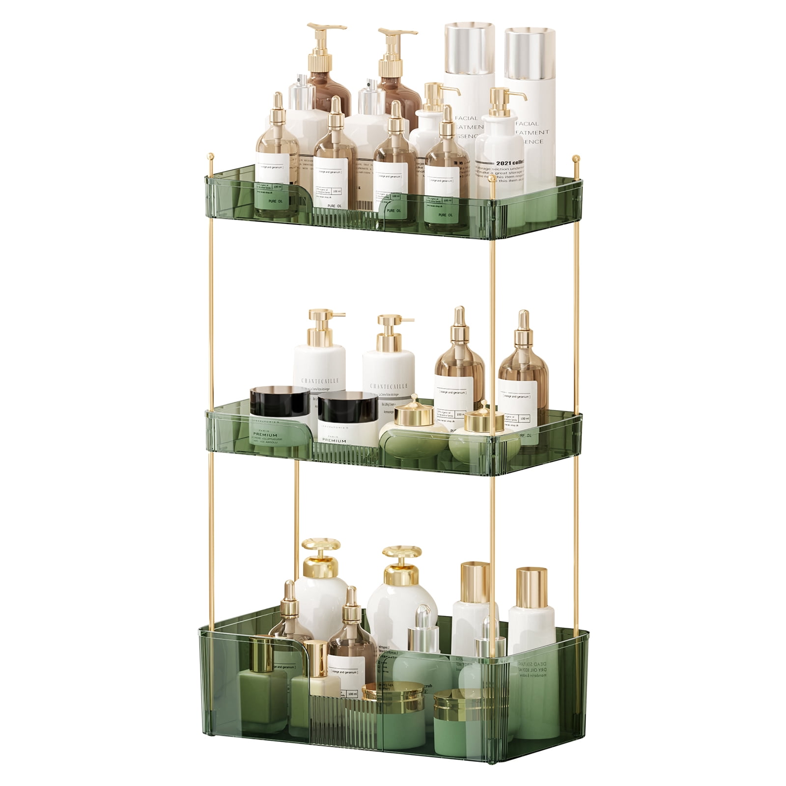 LAFGUR 3 Tier Bathroom Cabinet Organizer,Multi-Purpose Under Sink Organizers and Storage for Kitchen