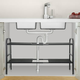 PHANCIR Under Sink Organizer, 2 Tier Multi-Purpose Large Capacity Kitchen  Under Sink Organizers And Storage Easy Access Sliding Storage Drawer With  Hooks And Hanging Cup For Bathroom Under Sink 