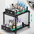 Under Sink Organizer ,2 Tier Kitchen Sink Organizer Pull Out