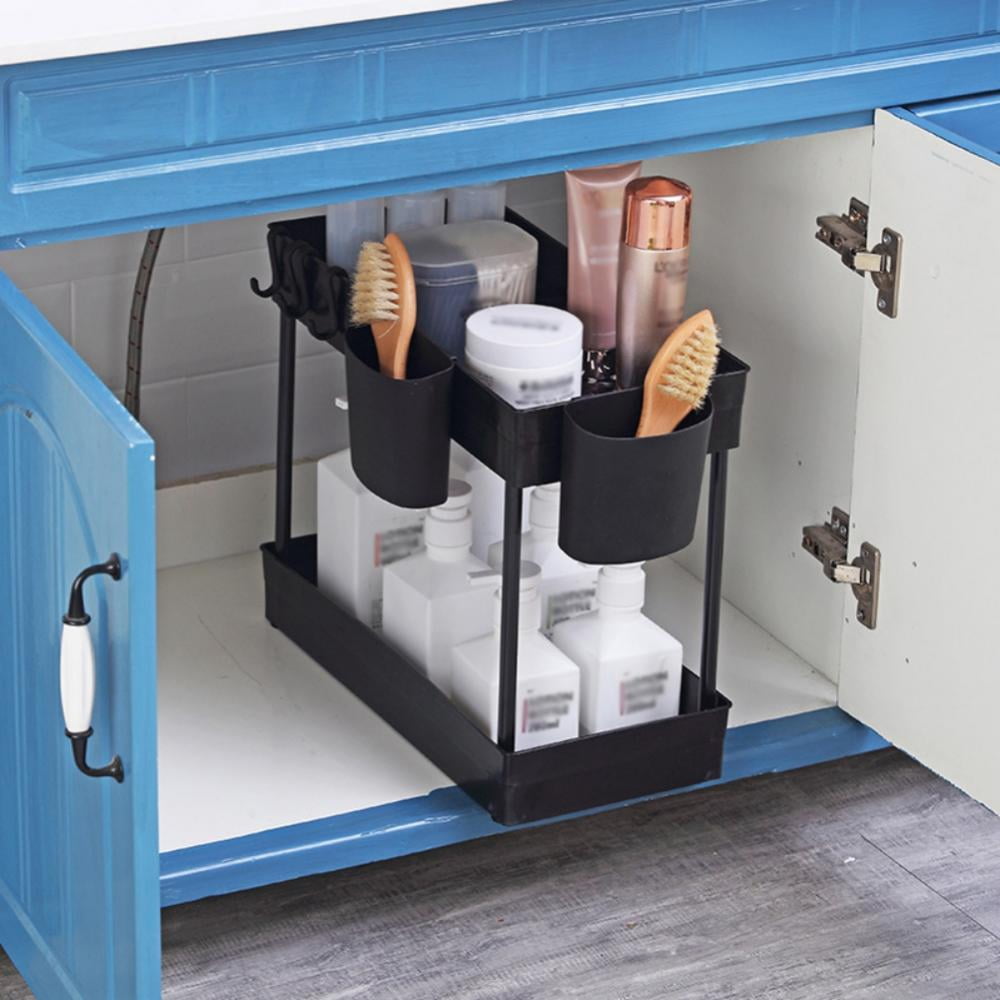 Under Sink Organizer,Under Bathroom Cabinet Storage 2 Tier Under Sink ...
