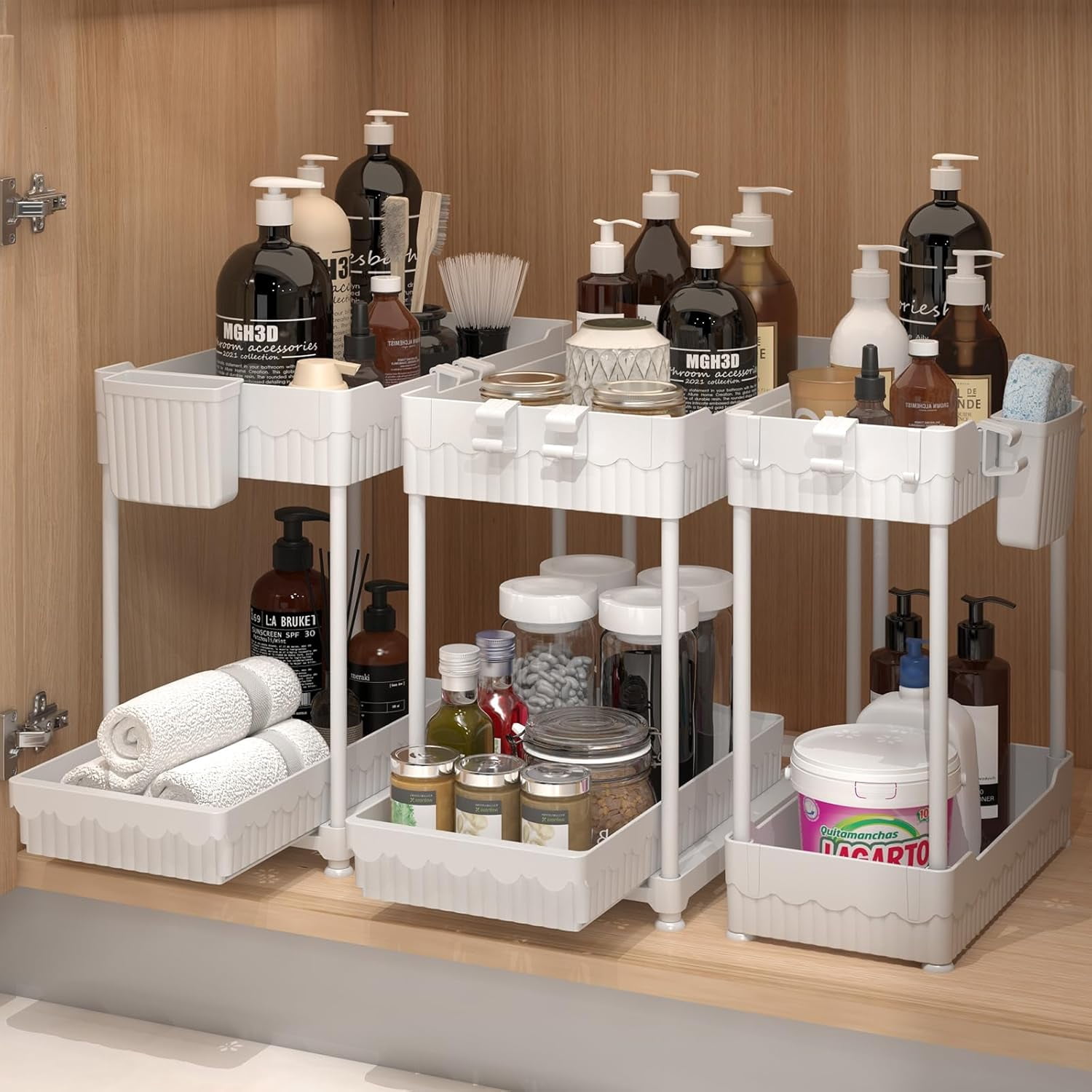 Under Sink Organizers, Multi-Use Kitchen and Bathroom Organizers and ...