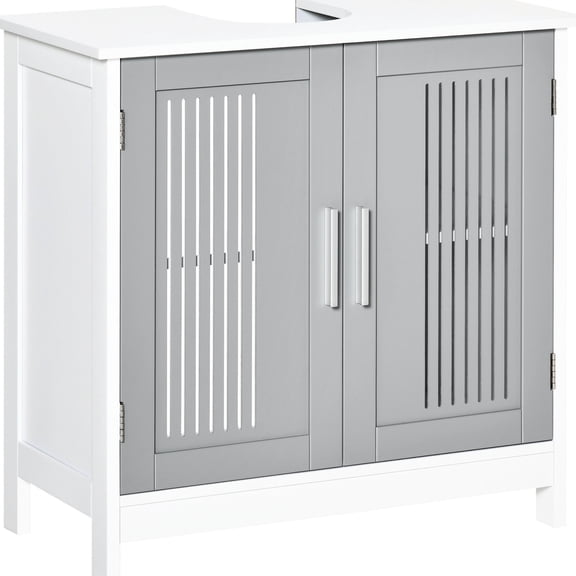 Under Sink Pedestal Cupboard | Add More Storage in Bathroom | MDF - Made, Can Hold 22 lbs | Adjustable Shelf for Customized Storage