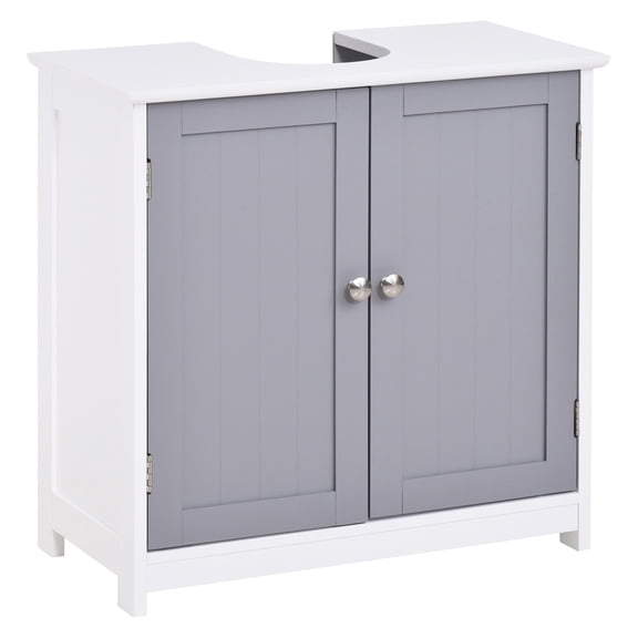 Under Sink Pedestal Sink Cabinet with Adjustable Shelf / Space-Saving for Bathroom Use