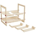 thumbnail image 1 of Under Sink Storage Shelf- Large Expandable, Goes Around Drainpipes. For Kitchen or Bathroom, 1 of 6