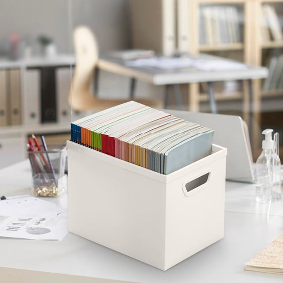 Under-Table Storage Box - Large Capacity Book Organizer, Plastic Desk Storage Tool, 25x29x19.8cm