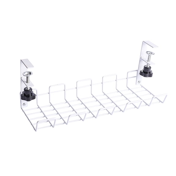 Under Table Storage Rack Cable Management Tray Desk Bottom Socket Holder Hanging Rack Line Finishing Home Office