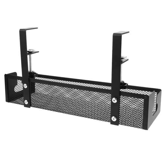 Under Desk Cable Management Tray Metal Wire Rack Cord Holder Organizer for Desk Storage and Cable Control
