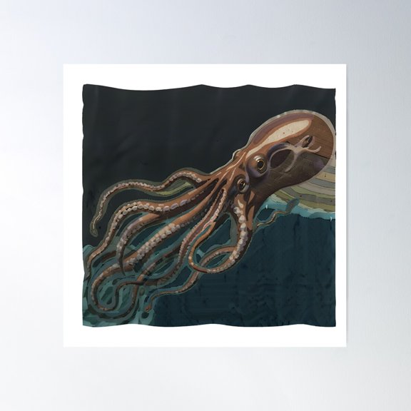 Under The Ocean Poster Wall Art, Modern Wall Decor For Living Room Bedroom, 24x36 UNFRAMED