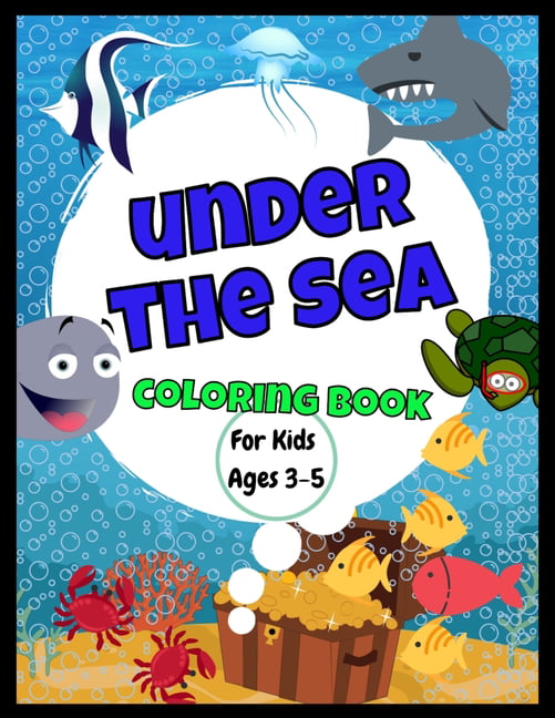 Ocean Jumbo Coloring Book: Ocean Coloring Book For KidsJumbo