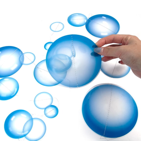 Under The Sea Bubble Garland Ocean Theme Hanging Circle Banner Mermaid Birthday Party Decorations Supplies Decor