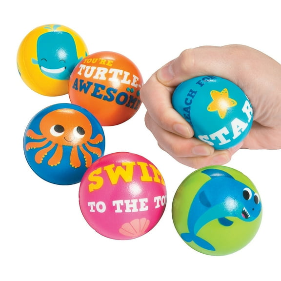 Under The Sea Stress Balls - Party Favors - 12 Pieces