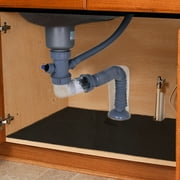 Under The Sink Mat, 24"×29" Cabinet Mats – Absorbent/Waterproof Kitchen Shelf Liner, Washable Backing