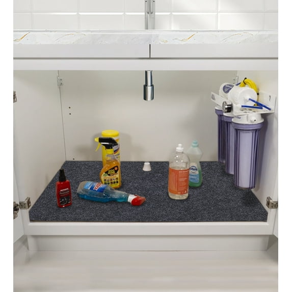 Meitola Non-Slip Waterproof Shelf Liner, Dark Grey, 36 x 30 inches