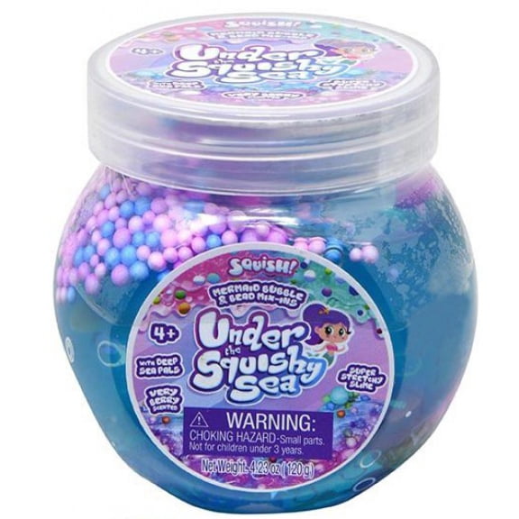 Toys Under the Squishy Sea Fish Bowl Slime Blue 1-Count